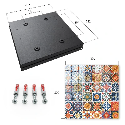 Colorful tiles Key cabinet