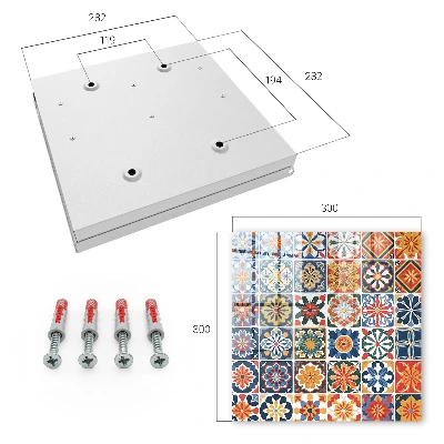 Colorful tiles Key cabinet