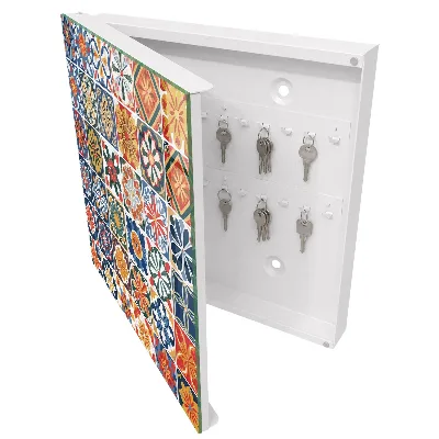 Colorful tiles Key cabinet