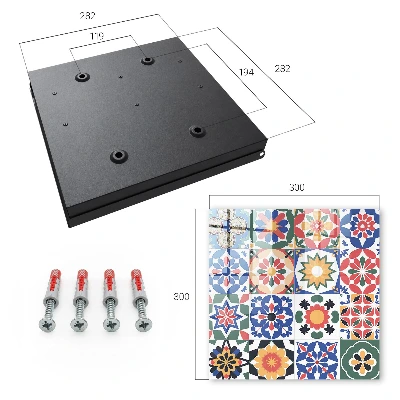 Floral mosaic Key cabinet