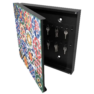 Floral mosaic Key cabinet