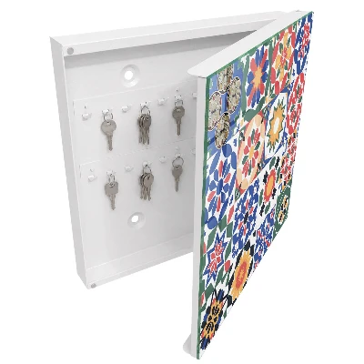 Floral mosaic Key cabinet