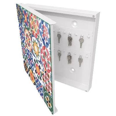 Floral mosaic Key cabinet