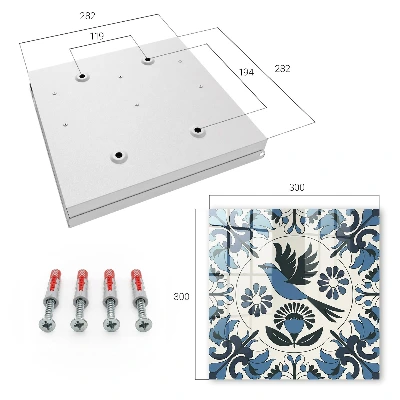 Blue bird Wall mounted key box