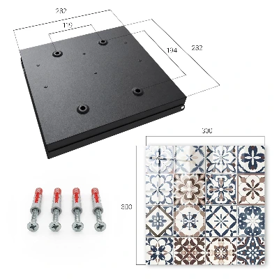 Arabesque mosaic Key box for wall