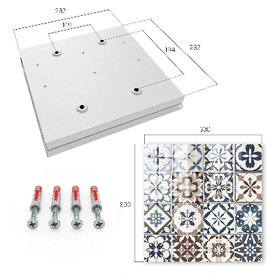 Arabesque mosaic Key box for wall