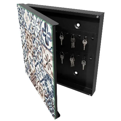 Arabesque mosaic Key box for wall
