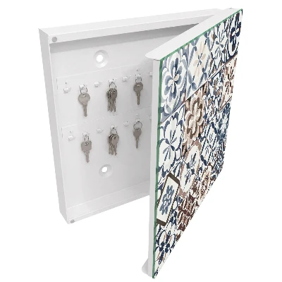 Arabesque mosaic Key box for wall