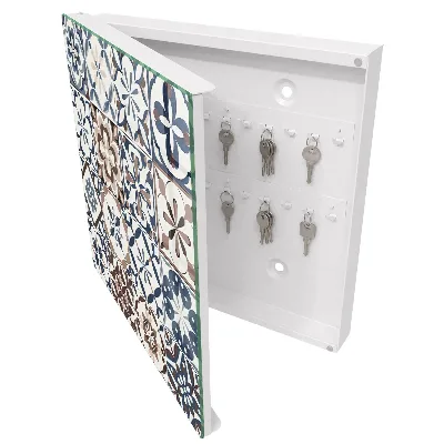 Arabesque mosaic Key box for wall