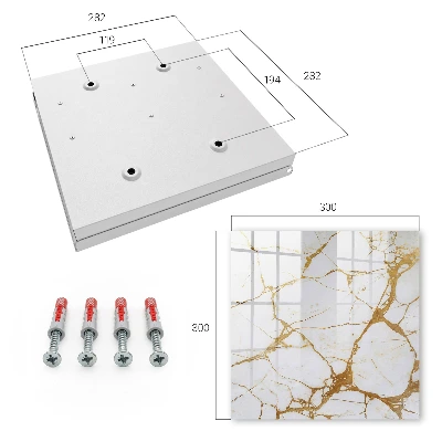 Marbled pattern Key cabinet