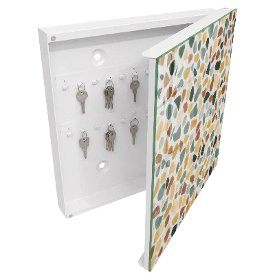 Pebble mosaic Key box for wall