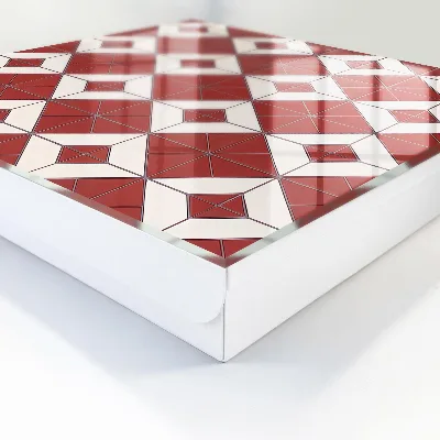 Red mosaic Key cabinet