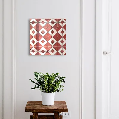 Red mosaic Key cabinet