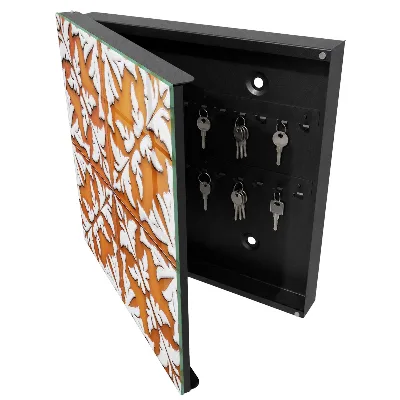 Plant motif Key box for wall
