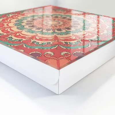 Colorful mandala Wall mounted key box
