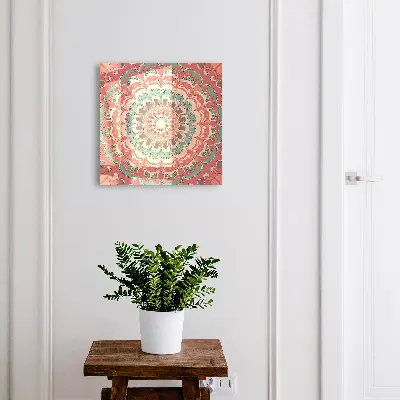 Colorful mandala Wall mounted key box