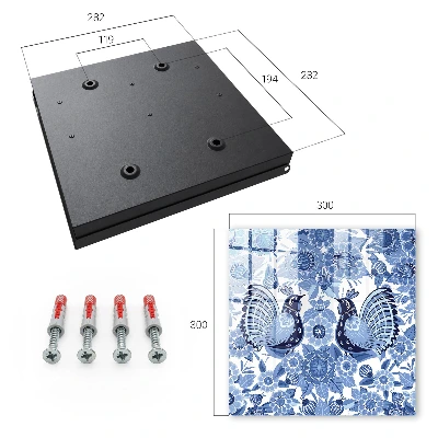 Folk birds Key box for wall