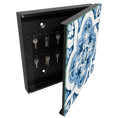 Blue tiles Wall mounted key box