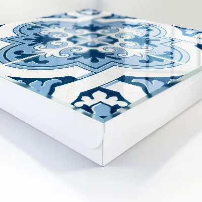 Blue tiles Wall mounted key box