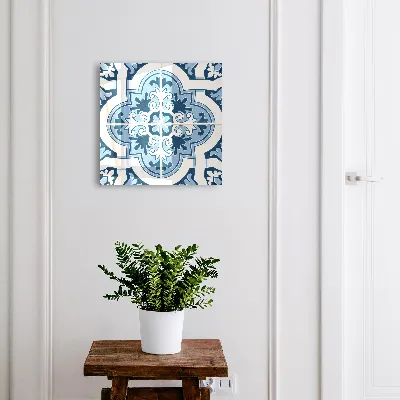 Blue tiles Wall mounted key box