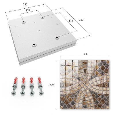 Mosaic key cabinet with a stylish design