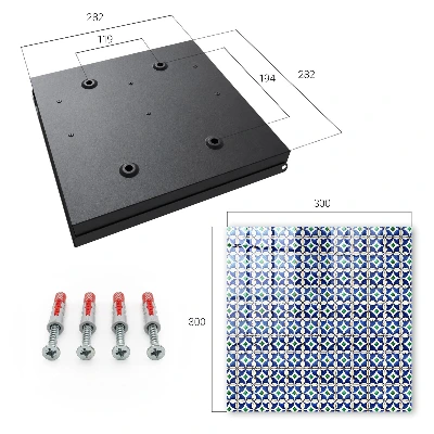 Geometric abstraction Key box for wall
