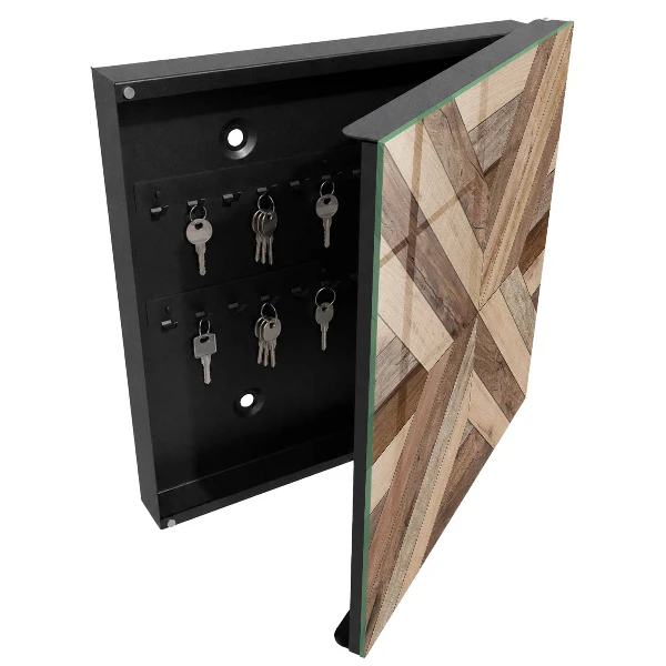 Wood geometry Wall mounted key box