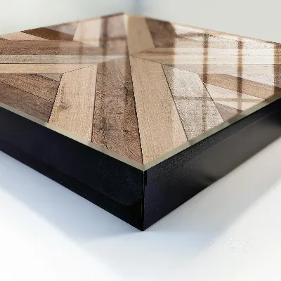 Wood geometry Wall mounted key box