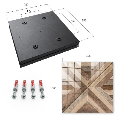 Wood geometry Wall mounted key box