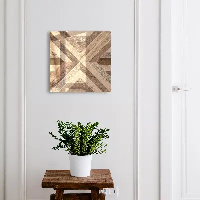 Wood geometry Wall mounted key box