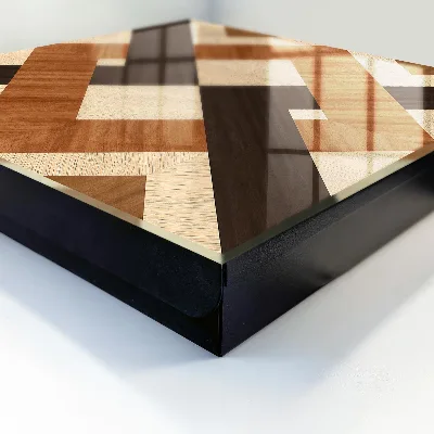 Key cabinet with a modern geometric design