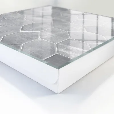Grey geometry Key box for wall