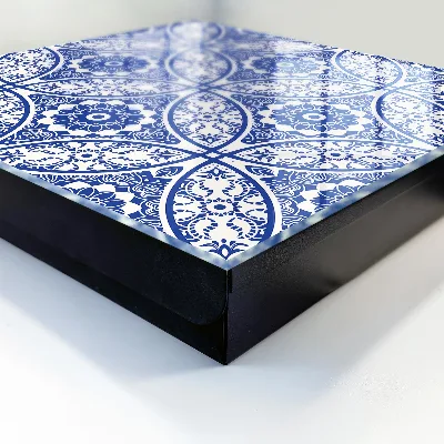 Blue mosaic Wall mounted key box