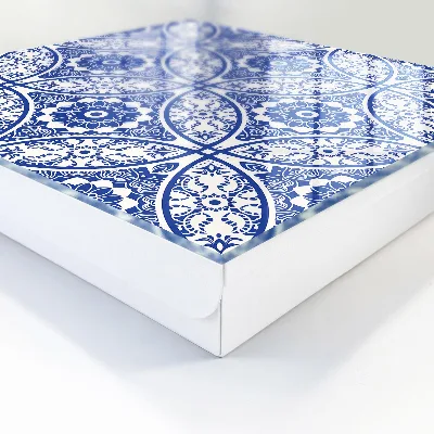 Wall mounted key box blue mosaic