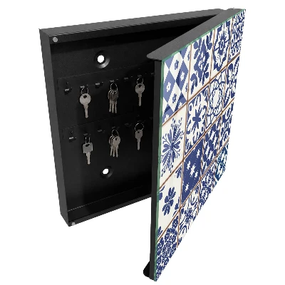 Retro mosaic Wall mounted key box
