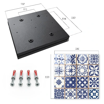 Retro mosaic Wall mounted key box