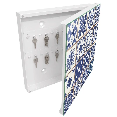 Retro mosaic Wall mounted key box
