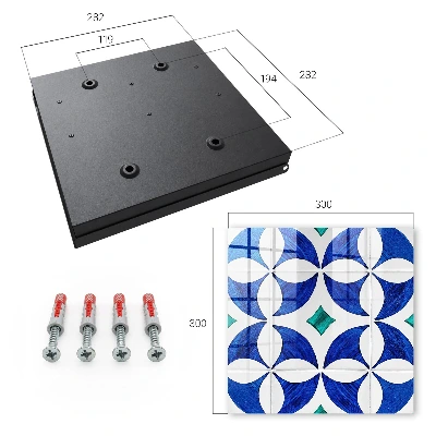 Geometric motif Wall mounted key box