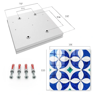 Geometric motif Wall mounted key box
