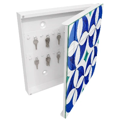 Geometric motif Wall mounted key box