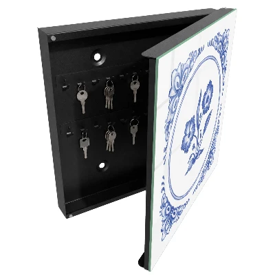 Blue flowers Key cabinet
