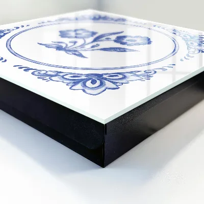 Blue flowers Key cabinet