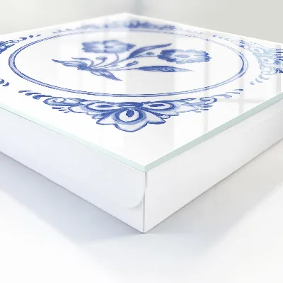 Blue flowers Key cabinet