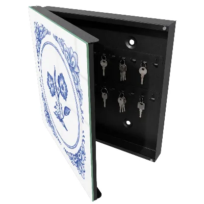 Blue flowers Key cabinet