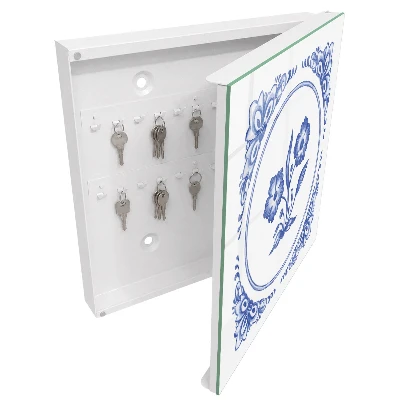 Blue flowers Key cabinet