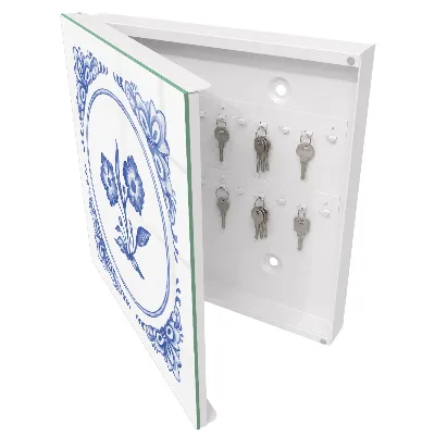 Blue flowers Key cabinet