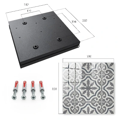 Geometric pattern Key box for wall