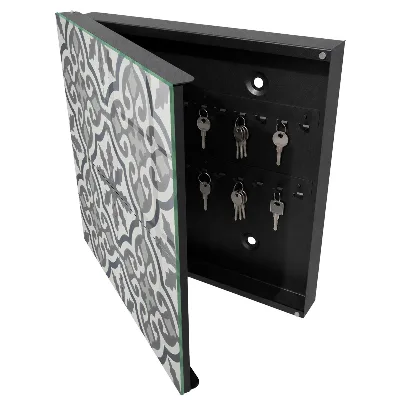 Geometric pattern Key box for wall