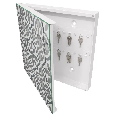Geometric pattern Key box for wall