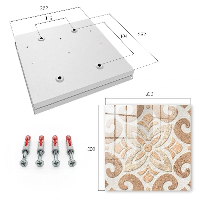 Wall mounted key box in beige elegance